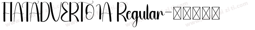 FIATADVERT01A Regular字体转换